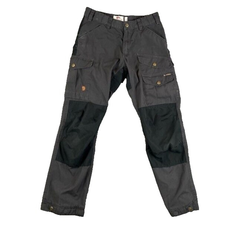 Fjallraven Dark Gray Cargo Pants with Black Details